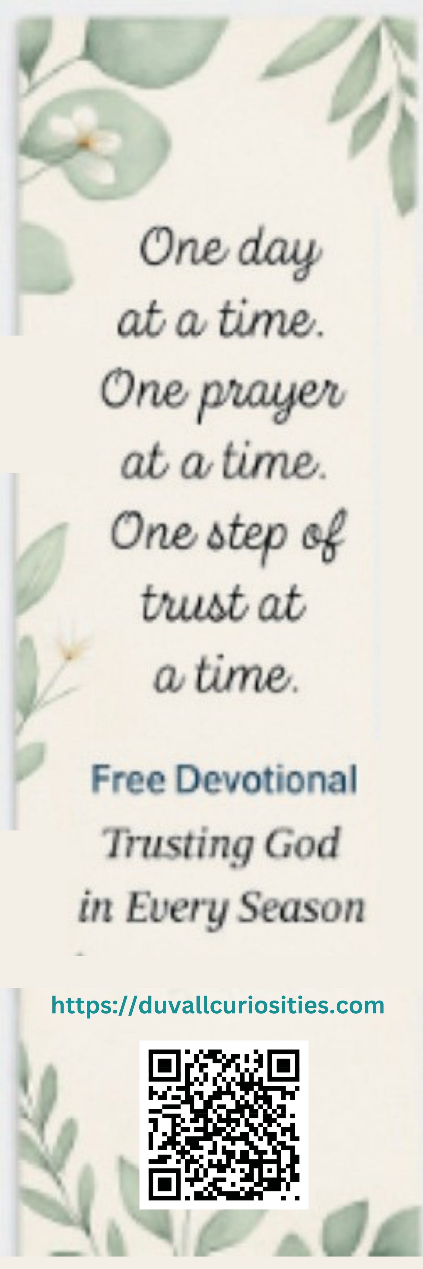 Trusting God in Every Season Bookmark – Green, Purple, or Teal