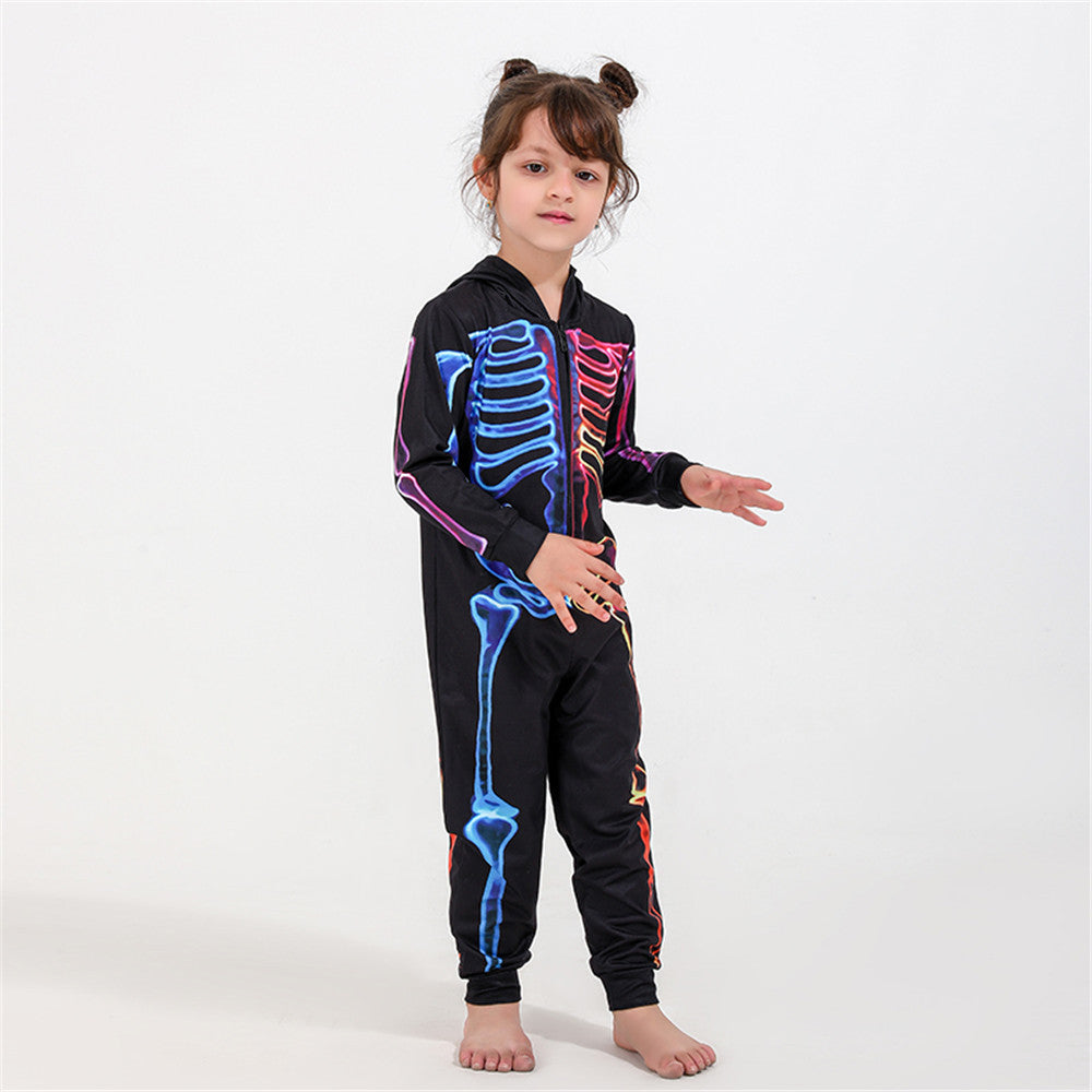 Family Skeleton Pajamas Halloween Set