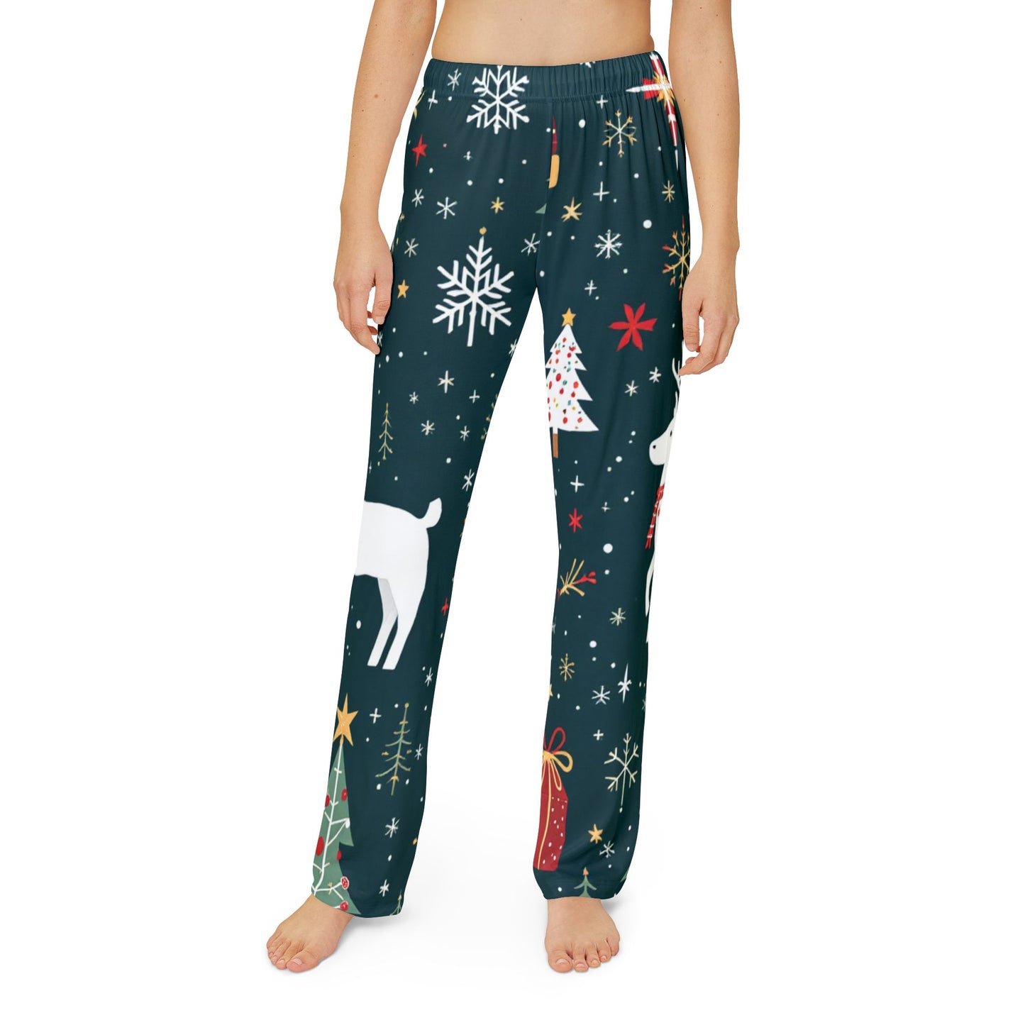 Festive Holiday Reindeer Kids Pajama Pants - Cozy & Stylish