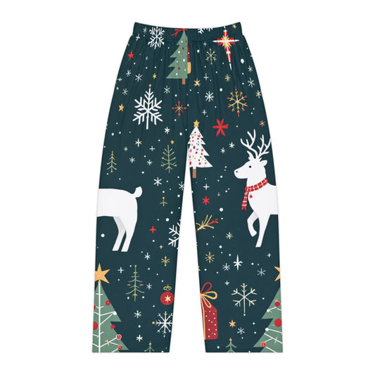 Festive Holiday Reindeer Women's Pajama Pants - Cozy & Stylish