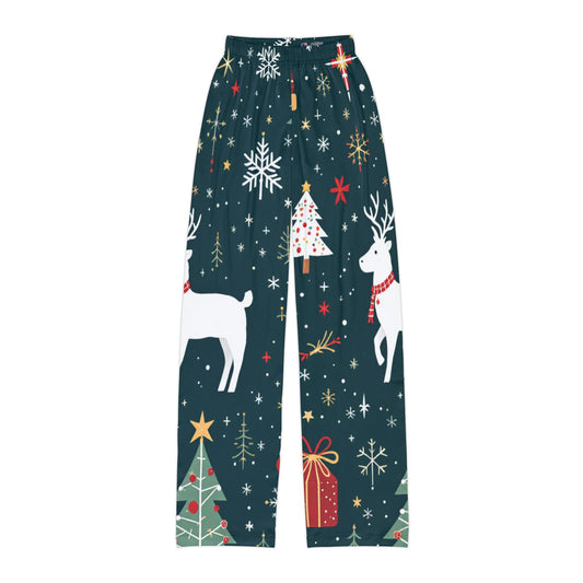 Festive Holiday Reindeer Kids Pajama Pants - Cozy & Stylish