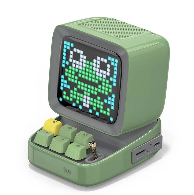 Retro Pixel Art Bluetooth Speaker and Alarm Clock