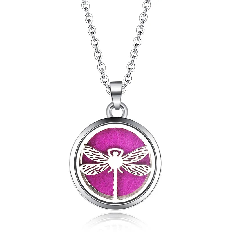 Aromatherapy Pendant Necklace Essential Oil Diffuser for Relaxation and Wellness