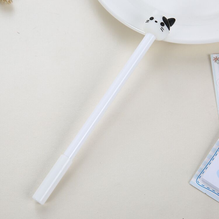 Cute Cartoon Black White Cat Ink Pen