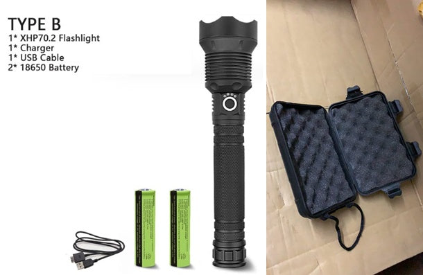 XHP70.2 Powerful USB LED Flashlight