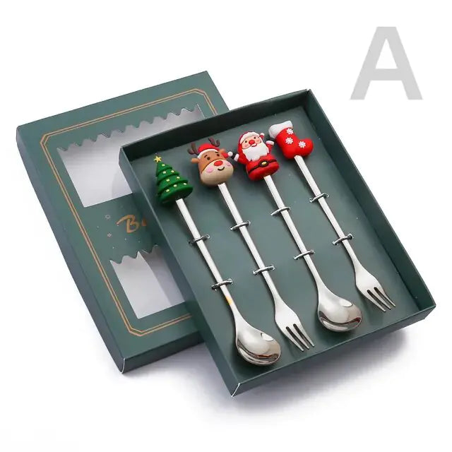 Delightful Christmas Cutlery Set: Perfect for Festive Holiday Gatherings