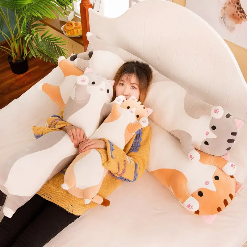 Cozy and Comfortable Soft Plush Long Pillow for Ultimate Relaxation and Support