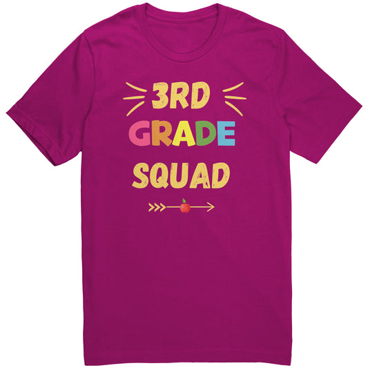 3rd Grade Squad Adult T-shirt