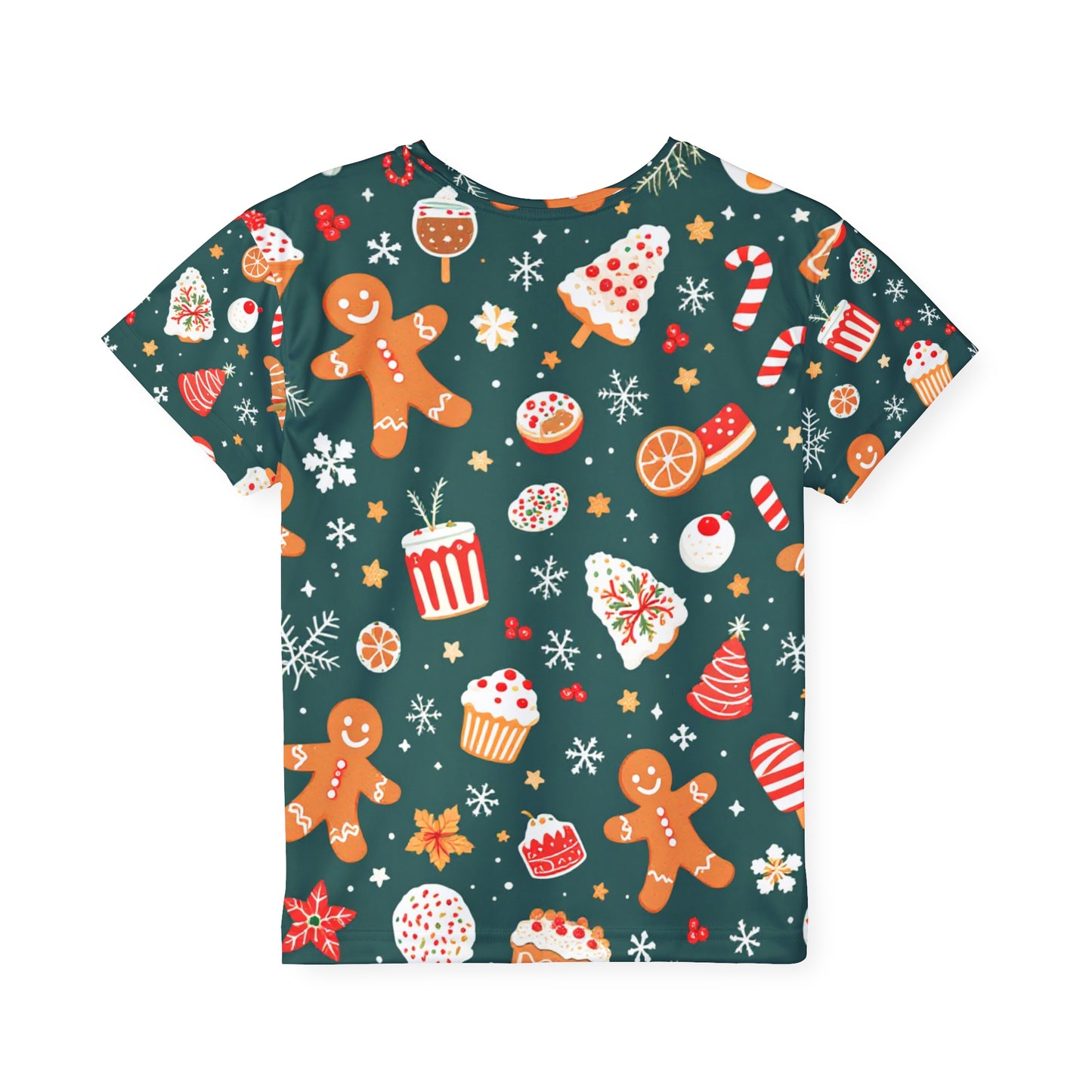 Holiday Treats Kids T-Shirt - Gingerbread & Sweets Delight