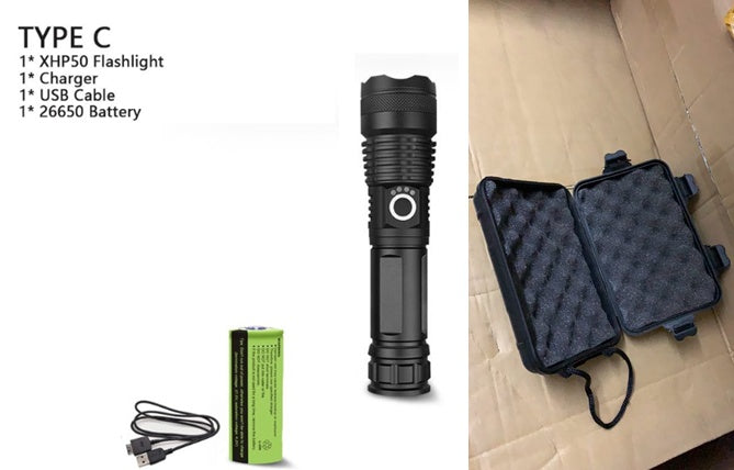 XHP70.2 Powerful USB LED Flashlight