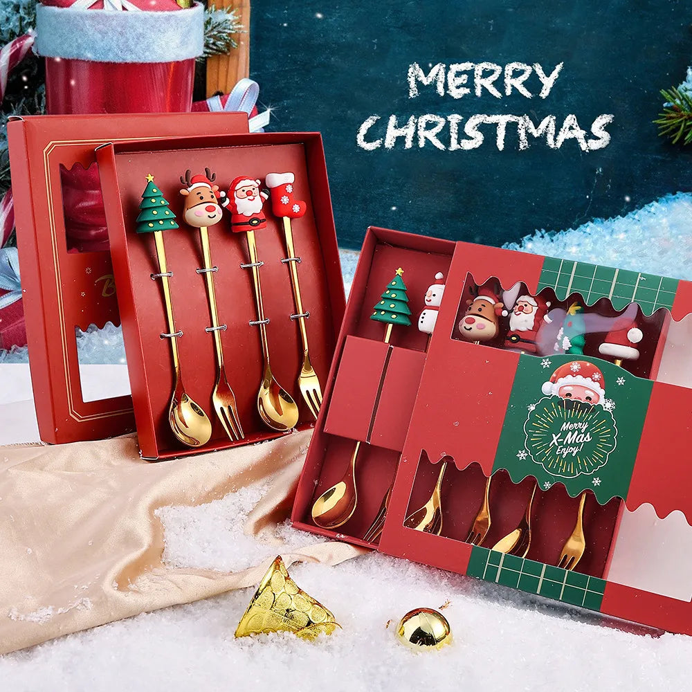 Delightful Christmas Cutlery Set: Perfect for Festive Holiday Gatherings