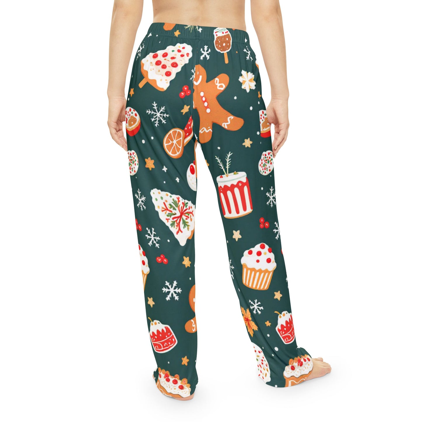 Holiday Treats Women's Pajama Pants - Gingerbread & Sweets Delight