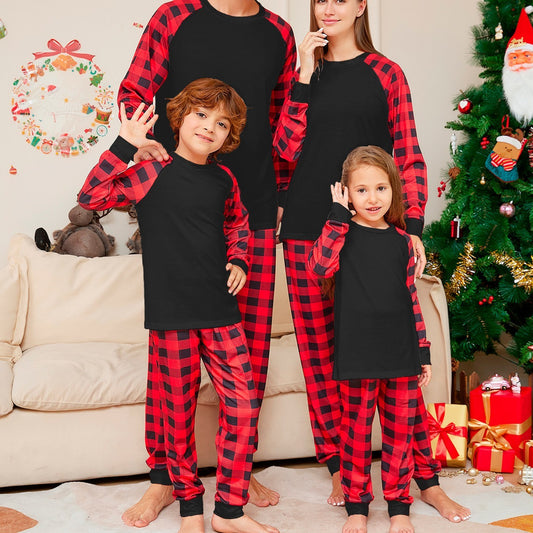 Plaid Printed Family Pajamas