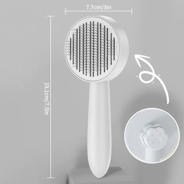 Cat Grooming Brush  - Gentle, Effective Tool for Shiny Fur and Reduced Shedding