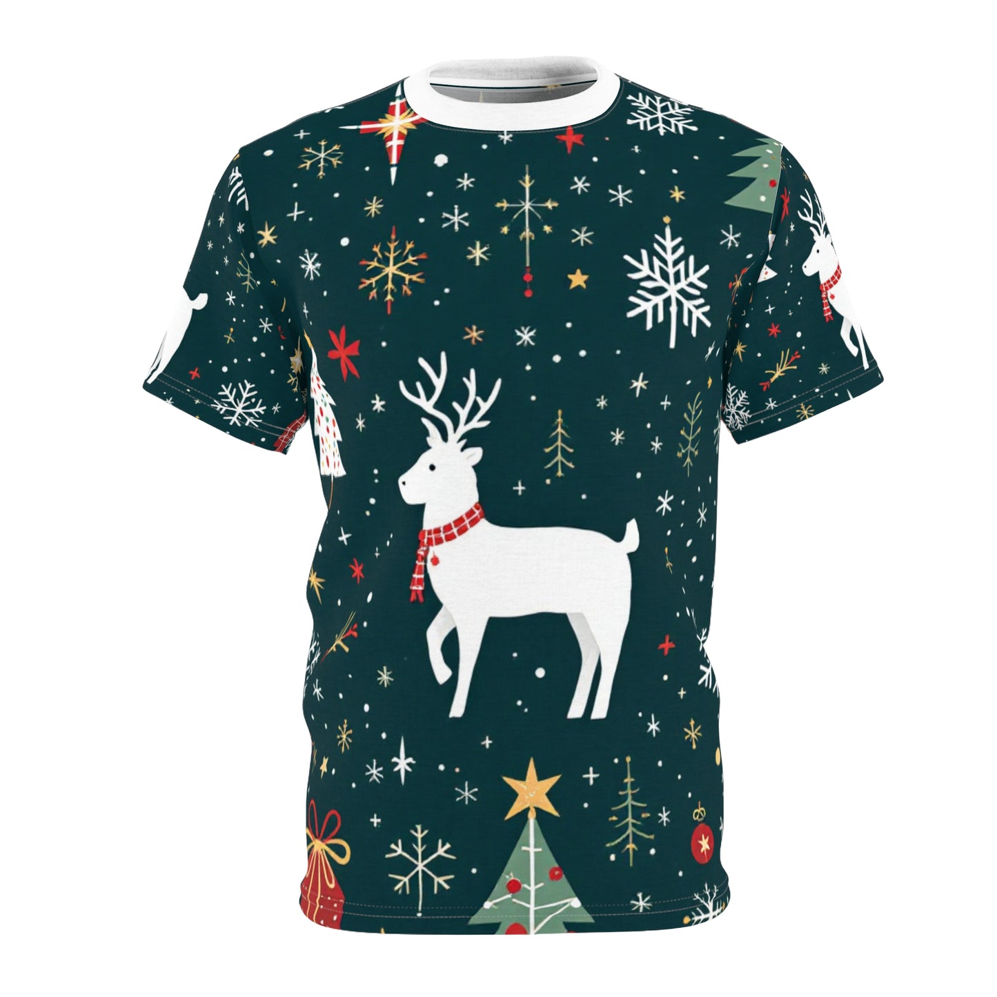 Festive Holiday Reindeer Adult T-Shirt - Cozy & Stylish