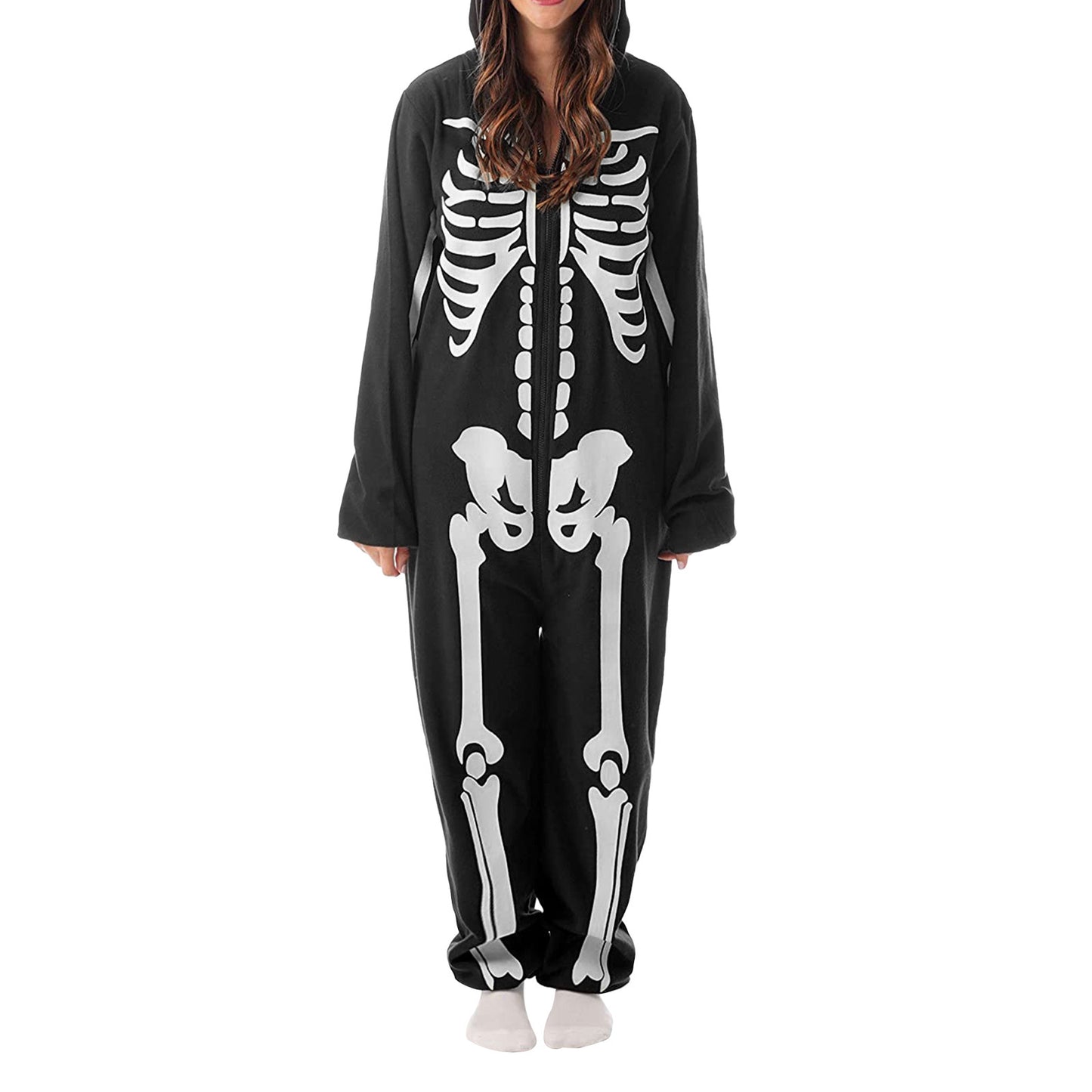 Halloween Family Pajamas Skeleton One Piece Suit