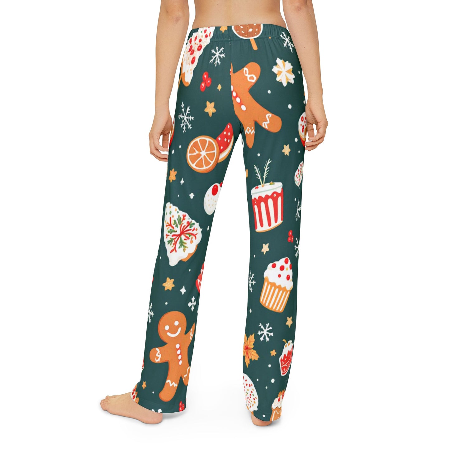 Holiday Treats Kids Pajama Pants - Gingerbread & Sweets Delight