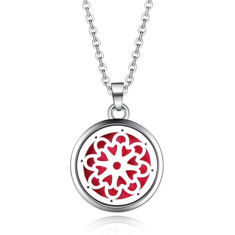 Aromatherapy Pendant Necklace Essential Oil Diffuser for Relaxation and Wellness