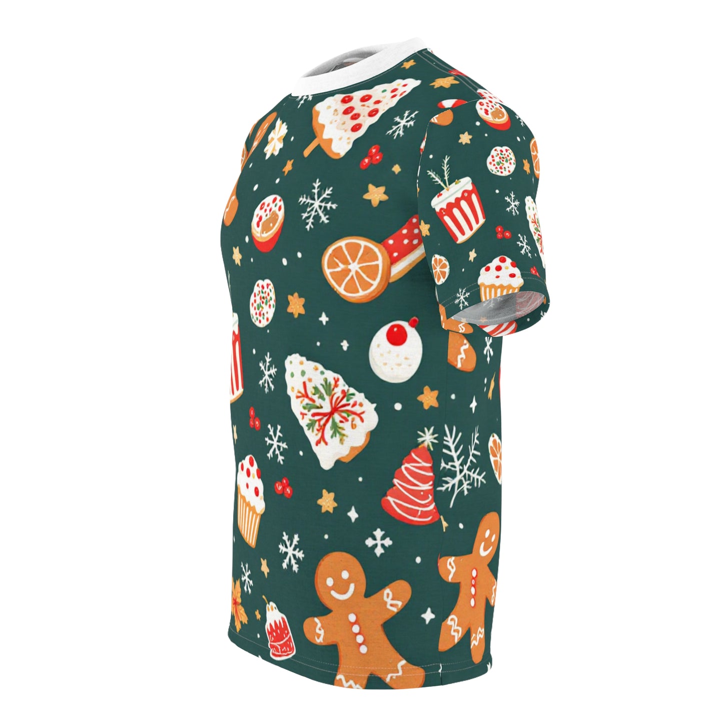 Holiday Treats Adult T-Shirt - Gingerbread & Sweets Delight