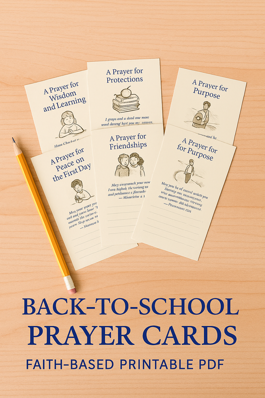 Back-to-School Prayer Cards – Printable PDF