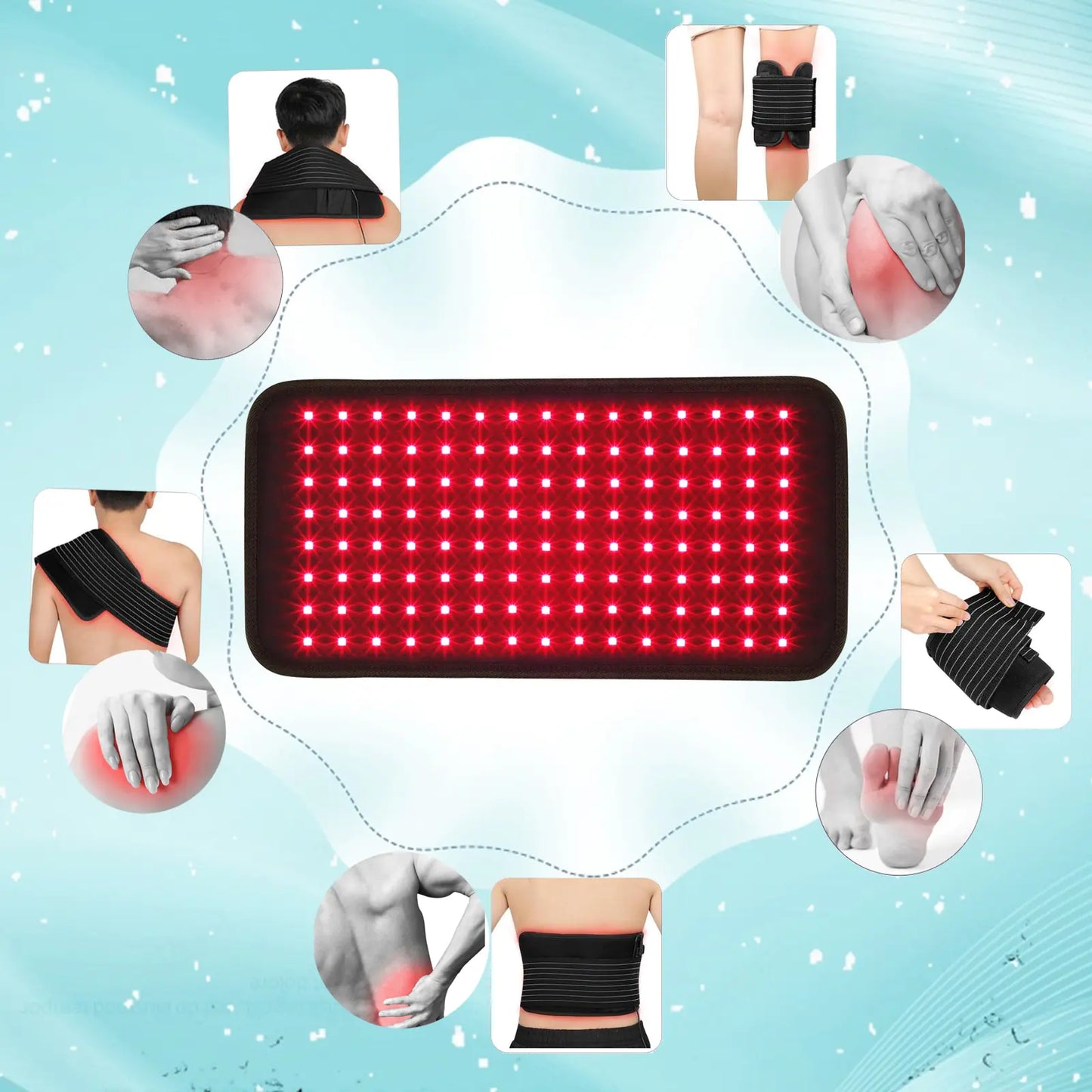 Infrared Light Therapy Belt - Pain Relief and Muscle Relaxation at Home