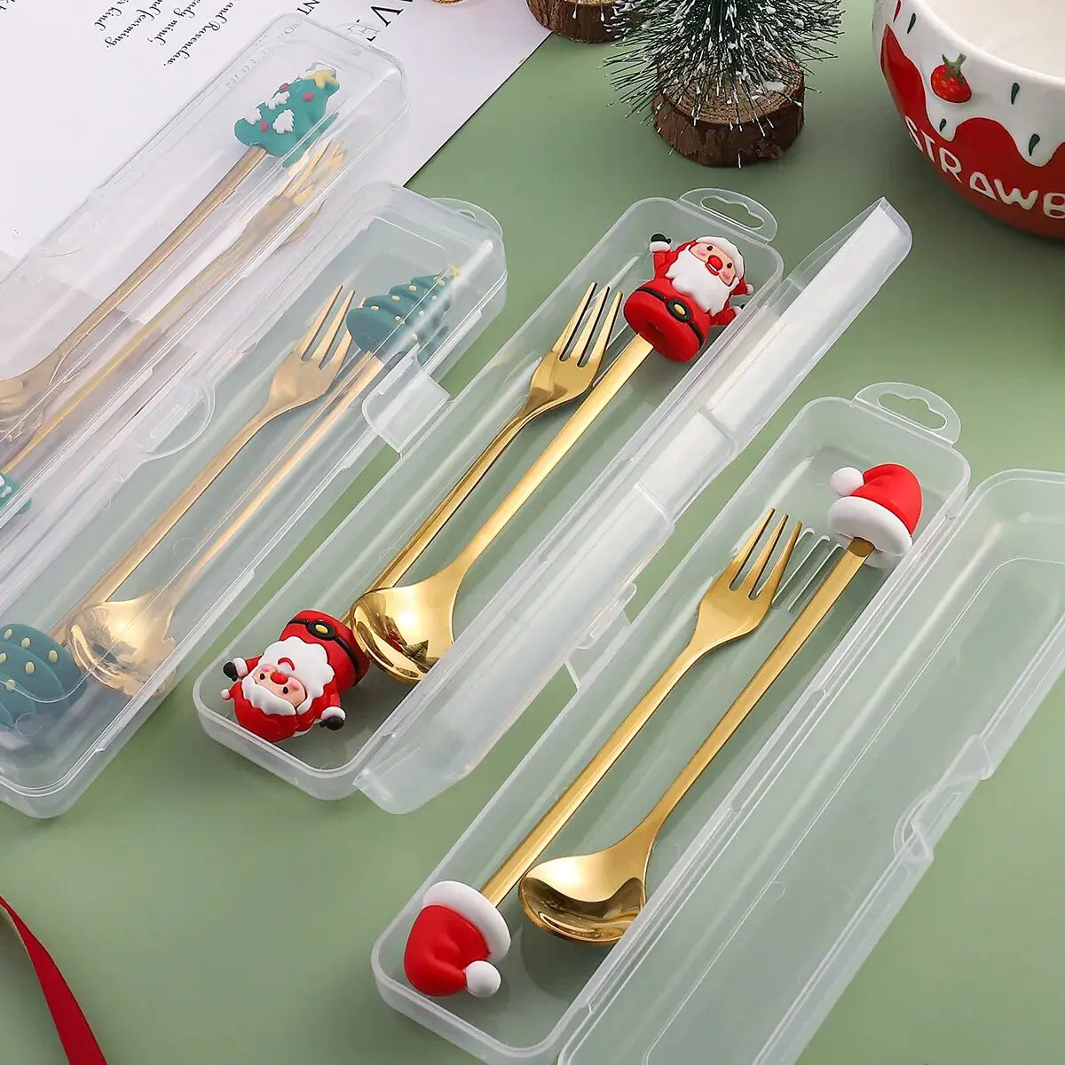 Delightful Christmas Cutlery Set: Perfect for Festive Holiday Gatherings