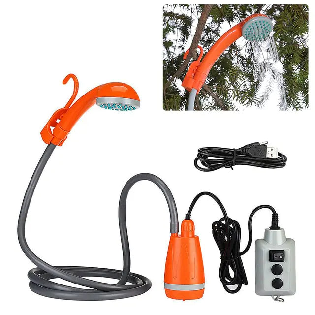 Rechargeable Outdoor Shower - Portable & Convenient for Camping Adventures