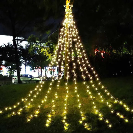 LED Five-Pointed Star Waterfall Light: Create a Magical Ambiance Anywhere