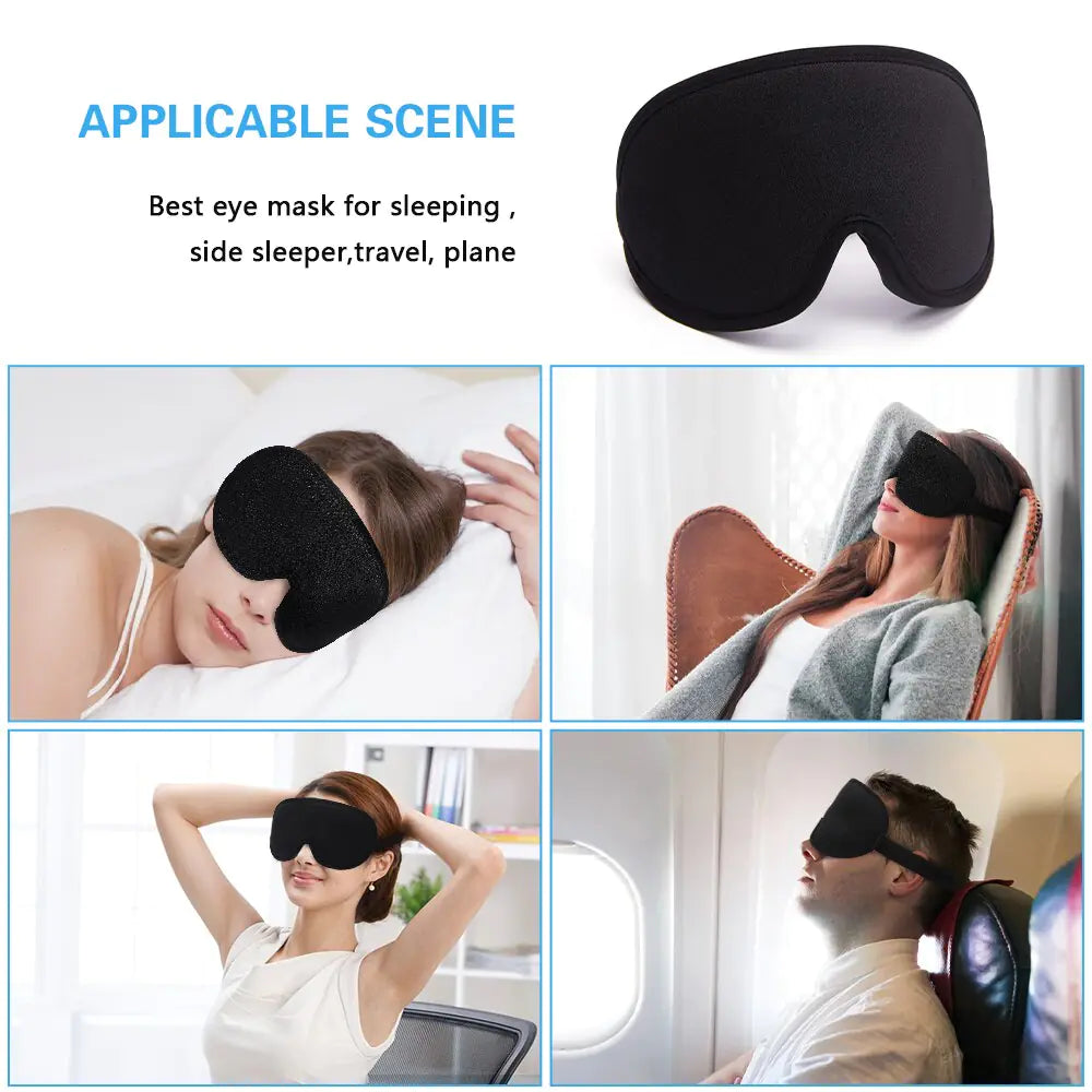 Memory Foam Silk Sleep Mask & Eye Patches for Ultimate Comfort and Relaxation