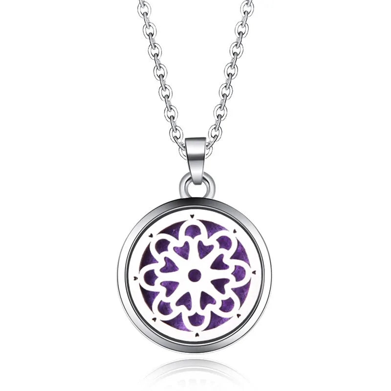 Aromatherapy Pendant Necklace Essential Oil Diffuser for Relaxation and Wellness