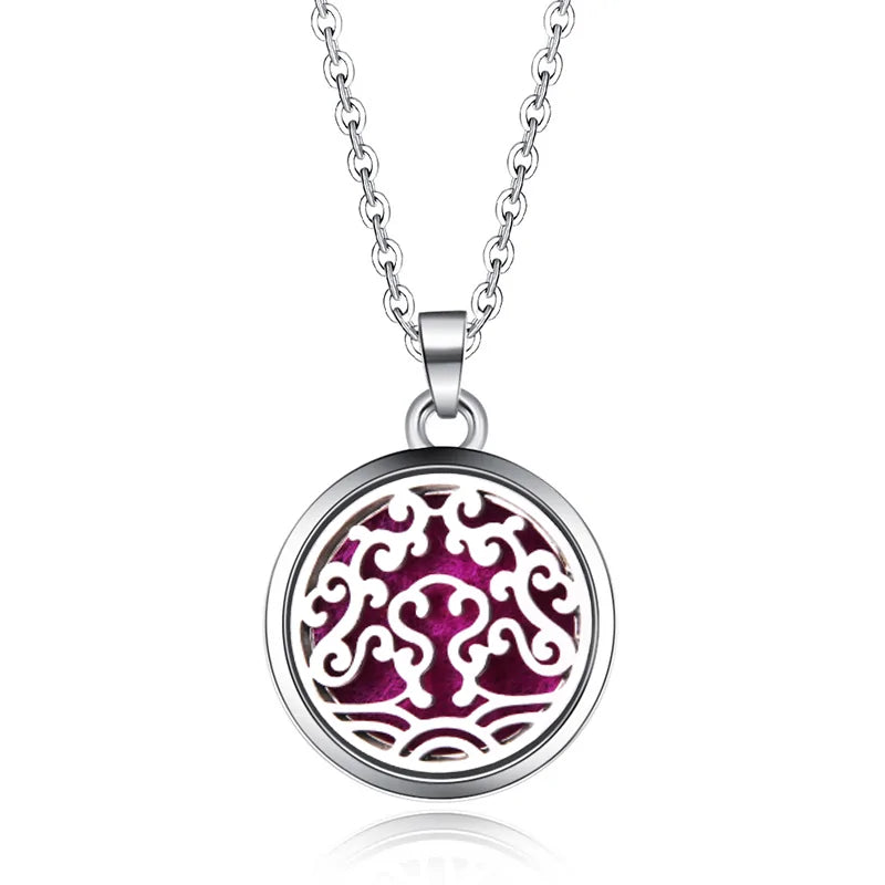 Aromatherapy Pendant Necklace Essential Oil Diffuser for Relaxation and Wellness