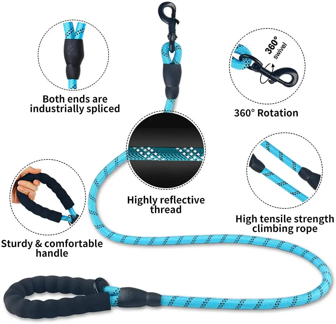 Stay Safe and Stylish: High-Visibility Pet Reflective Leash