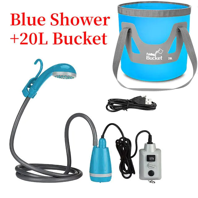 Rechargeable Outdoor Shower - Portable & Convenient for Camping Adventures