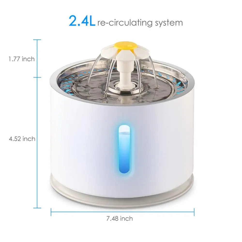 Automatic Pet Water Fountain with Filtration System for Healthy Hydration