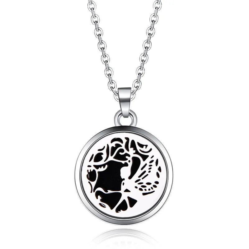 Aromatherapy Pendant Necklace Essential Oil Diffuser for Relaxation and Wellness