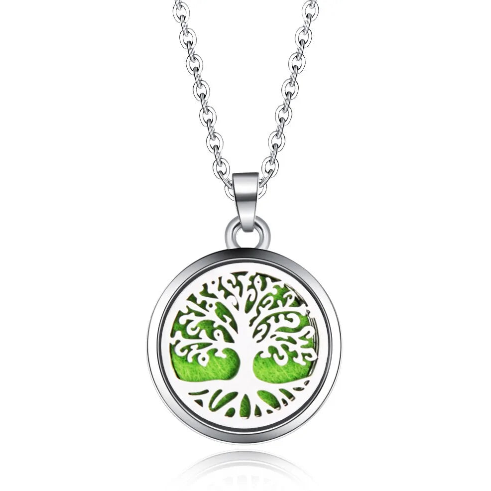 Aromatherapy Pendant Necklace Essential Oil Diffuser for Relaxation and Wellness