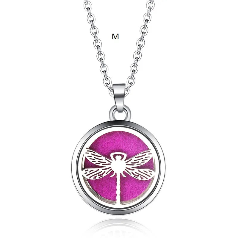 Aromatherapy Pendant Necklace Essential Oil Diffuser for Relaxation and Wellness