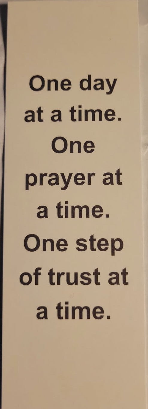 One Day at a Time Bookmark | Christian Faith & Encouragement