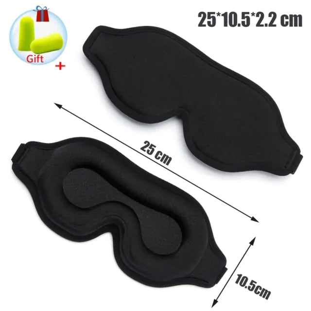 Memory Foam Silk Sleep Mask & Eye Patches for Ultimate Comfort and Relaxation