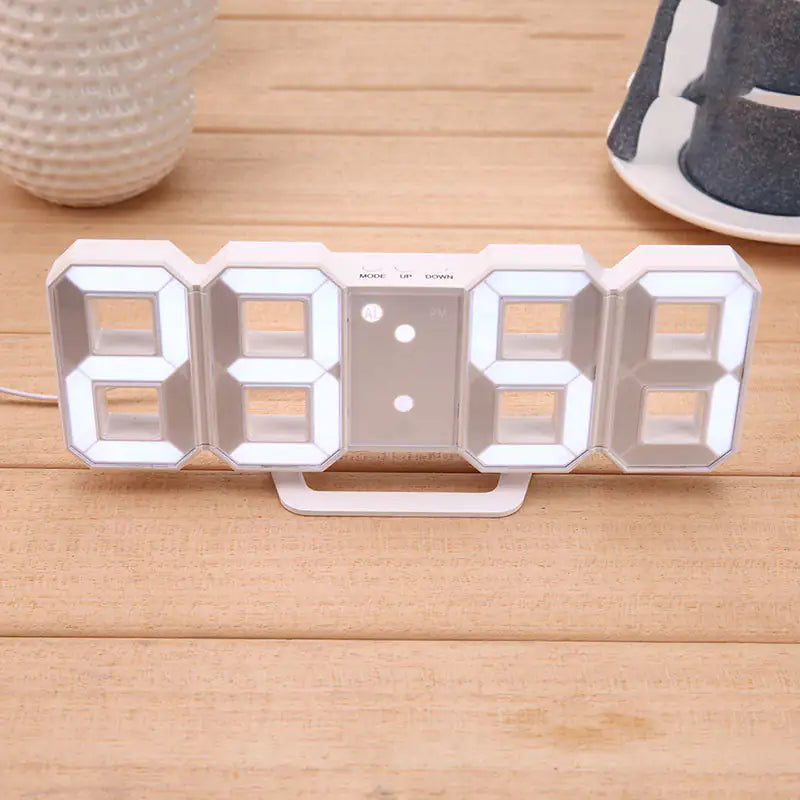 Digital Led Electronic Desktop Clock - Stylish, Multi-Function Timepiece for Home or Office