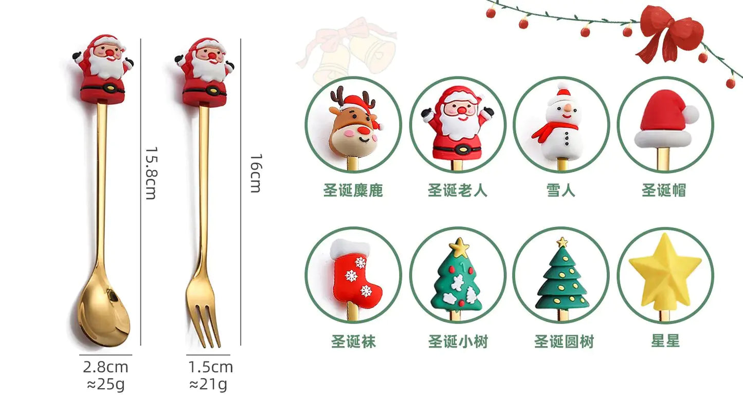 Delightful Christmas Cutlery Set: Perfect for Festive Holiday Gatherings