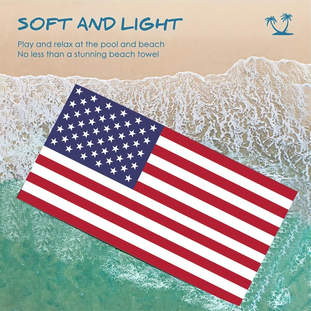 American Flag Beach Towel