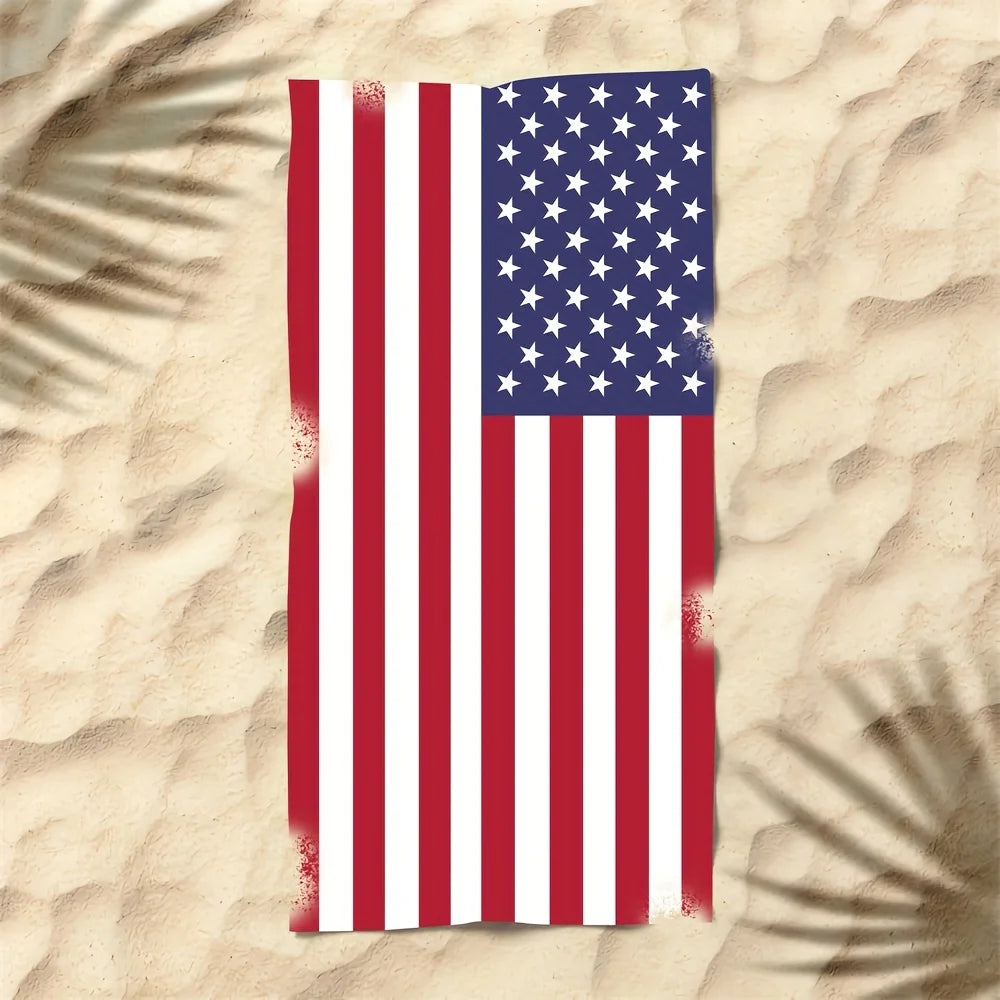 American Flag Beach Towel