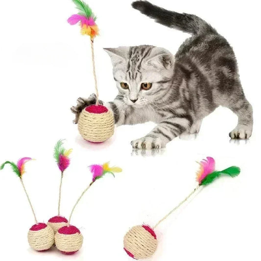 Interactive Feather Toy for Cats