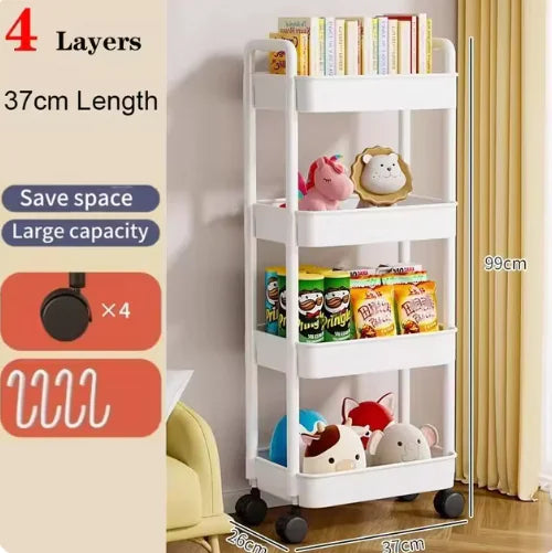 Multi-Layer Rolling Storage Cart: Versatile Organization for Any Space