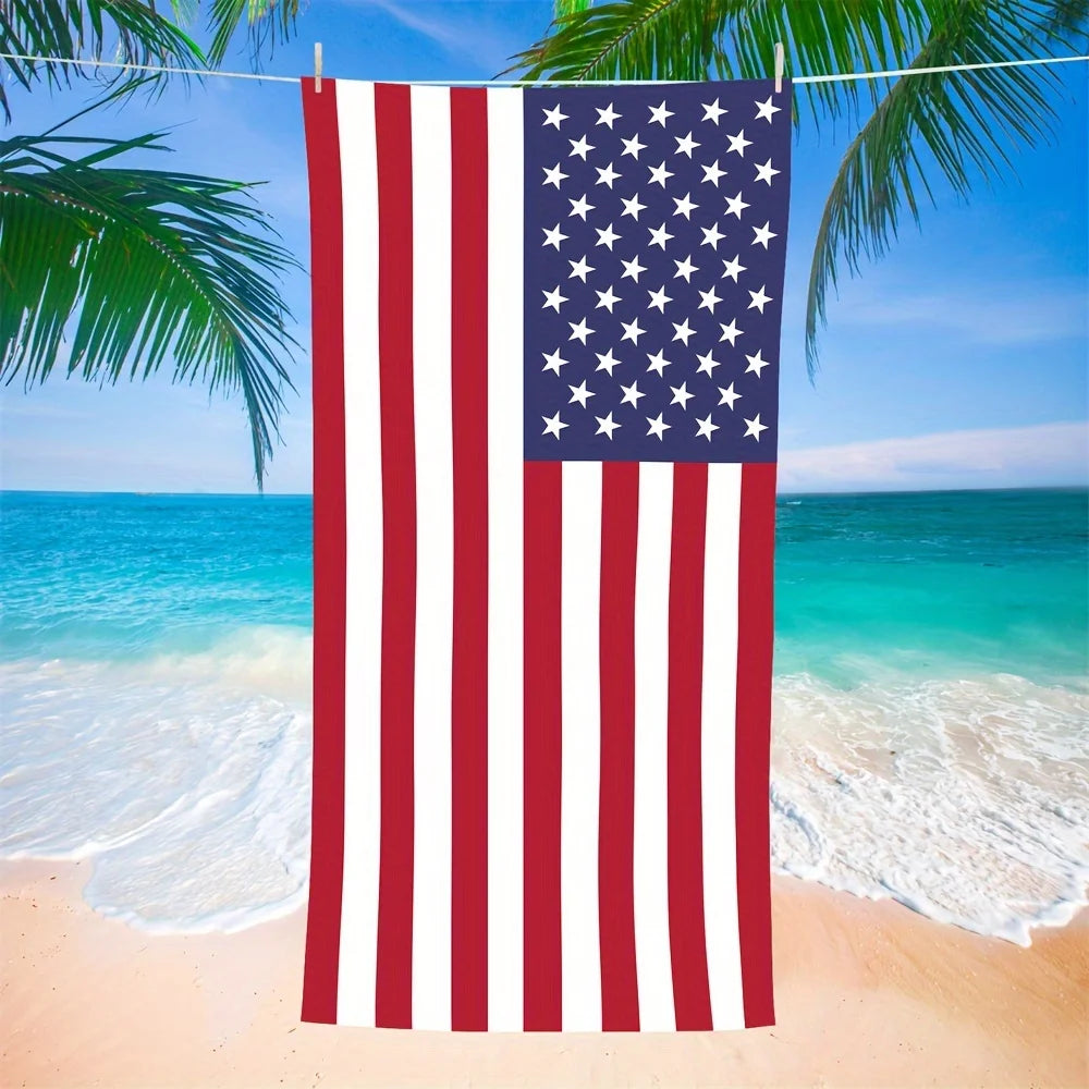 American Flag Beach Towel