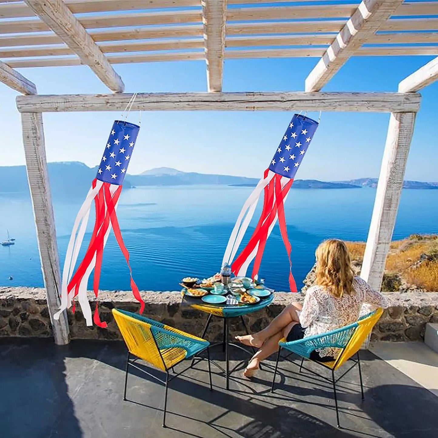 American Flag Windsock