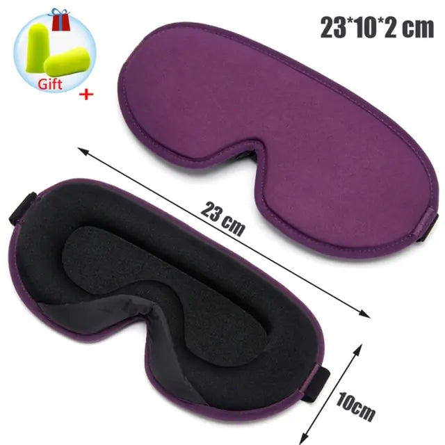 Memory Foam Silk Sleep Mask & Eye Patches for Ultimate Comfort and Relaxation