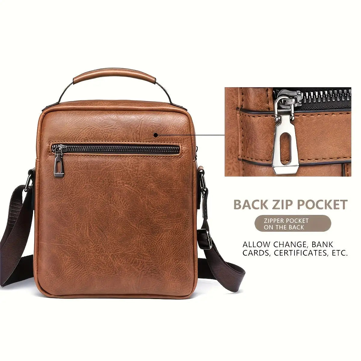 Stylish and Functional Men's Messenger Bag: Perfect for Work and Play