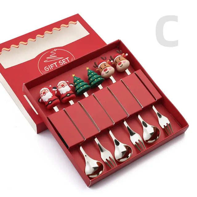 Delightful Christmas Cutlery Set: Perfect for Festive Holiday Gatherings